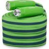 image:imageRAINPOINT Garden Hose 50FT Up to 60 Lighter NonExpanding Water Hose with TPE Inner Tube Lightweight amp Flexible AntiKink Hose 800D Oxford Fabric WeatherResistant 450PSI Burst 34 Fittings100FT