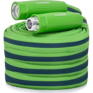 image:imageRAINPOINT Garden Hose 50FT Up to 60 Lighter NonExpanding Water Hose with TPE Inner Tube Lightweight amp Flexible AntiKink Hose 800D Oxford Fabric WeatherResistant 450PSI Burst 34 Fittings100FT