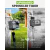 image:imageRAINPOINT Sprinkler Timer for Garden Hose  Hose Timer with Cycle amp SoakRain DelayAutomatic WateringManual Watering Programmable Irrigation System with Large Display Brass Inlet amp OutletBrassy