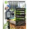 image:imageRAINPOINT Sprinkler Timer for Garden Hose  Hose Timer with Cycle amp SoakRain DelayAutomatic WateringManual Watering Programmable Irrigation System with Large Display Brass Inlet amp OutletMint Green