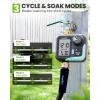 image:imageRAINPOINT Sprinkler Timer for Garden Hose  Hose Timer with Cycle amp SoakRain DelayAutomatic WateringManual Watering Programmable Irrigation System with Large Display Brass Inlet amp OutletBrassy