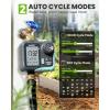 image:imageRAINPOINT Sprinkler Timer for Garden Hose  Hose Timer with Cycle amp SoakRain DelayAutomatic WateringManual Watering Programmable Irrigation System with Large Display Brass Inlet amp OutletMint Green