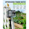 image:imageRAINPOINT Sprinkler Timer for Garden Hose  Hose Timer with Cycle amp SoakRain DelayAutomatic WateringManual Watering Programmable Irrigation System with Large Display Brass Inlet amp OutletBrassy