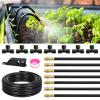 image:imageRAINPOINT 50FT Drip Irrigation System Garden Watering Kit with 15pcs 360Adjustable Copper Nozzles Automatic Atomizing Watering Sprinkler System for Greenhouse Lawn Raised Beds Outdoor PlantsGreen