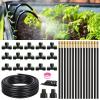 image:imageRAINPOINT 50FT Drip Irrigation System Garden Watering Kit with 15pcs 360Adjustable Copper Nozzles Automatic Atomizing Watering Sprinkler System for Greenhouse Lawn Raised Beds Outdoor PlantsGreen
