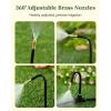image:imageRAINPOINT 50FT Drip Irrigation System Garden Watering Kit with 15pcs 360Adjustable Copper Nozzles Automatic Atomizing Watering Sprinkler System for Greenhouse Lawn Raised Beds Outdoor PlantsGreen