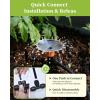image:imageRAINPOINT Drip Irrigation System QuickConnect Garden Watering System Kit with Adjustable Sprinkler Emitters for Greenhouse Yard Lawn Raised Bed25FT Main Tube and 50FT 14 Irrigation Tubing