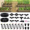 image:imageRAINPOINT Drip Irrigation System QuickConnect Garden Watering System Kit with Adjustable Sprinkler Emitters for Greenhouse Yard Lawn Raised Bed25FT Main Tube and 50FT 14 Irrigation Tubing