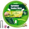 image:imageRAINPOINT Sprinkler Hose with Holes 50FT Flat Soaker Hose with Stakes Lightweight Water Irrigation Sprinklers System for Garden Lawn and YardGreen
