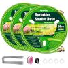 image:imageRAINPOINT Sprinkler Hose with Holes 50FT Flat Soaker Hose with Stakes Lightweight Water Irrigation Sprinklers System for Garden Lawn and YardGreen