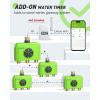 image:imageRAINPOINT 3Zone WiFi AddOn Water Timer Gateway Not Included Brass InletOutlet WiFi Hose Timer Expands Smart Irrigation System Works with RAINPOINT Home APP Series Gateway Smart Watering