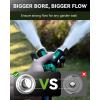 image:imageRAINPOINT Garden Hose Splitter 2 Way All Metal Heavy Duty Water Hose Y Splitter With 205 Extra Long Side Handle amp Shut Off Valves 34 Inch GHT Thread Connector For Spigot Faucet Dark GreenDark Green