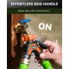 image:imageRAINPOINT Garden Hose Splitter 2 Way All Metal Heavy Duty Water Hose Y Splitter With 205 Extra Long Side Handle amp Shut Off Valves 34 Inch GHT Thread Connector For Spigot Faucet Dark GreenOrange