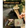image:imageRAINPOINT Garden Hose Nozzle 9 Spray Patterns Hose Sprayer Nozzle Heavy Duty Metal Water Hose Nozzle Adjustable Hand Sprayer Watering Plants and Lawn Pet Showering Nozzle GrayGray
