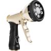 image:imageRAINPOINT Garden Hose Nozzle 9 Spray Patterns Hose Sprayer Nozzle Heavy Duty Metal Water Hose Nozzle Adjustable Hand Sprayer Watering Plants and Lawn Pet Showering Nozzle GrayGray