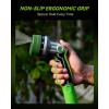 image:imageRAINPOINT FullMetal Garden Hose Nozzle Heavy Duty Water Hose Nozzle Sprayer With 10 Adjustable Patterns amp High FlowThumb Control For Flow Adjustment Ideal For Watering WashingDark Green