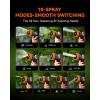 image:imageRAINPOINT FullMetal Garden Hose Nozzle Heavy Duty Water Hose Nozzle Sprayer With 10 Adjustable Patterns amp High FlowThumb Control For Flow Adjustment Ideal For Watering Washing Orange