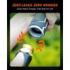 image:imageRAINPOINT FullMetal Garden Hose Nozzle Heavy Duty Water Hose Nozzle Sprayer With 10 Adjustable Patterns amp High FlowThumb Control For Flow Adjustment Ideal For Watering WashingOrange2PCS