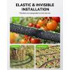 image:imageRAINPOINT 12 Soaker Hose 100ft for Garden Drip Irrigation Hose Water Seeper Soaker Hoses for Foundation Watering Save 80 Water for Vegetable Gardens Flower Beds Lawns Orchards BlackGreen