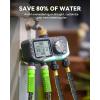 image:imageRAINPOINT 12 Soaker Hose 100ft for Garden Drip Irrigation Hose Water Seeper Soaker Hoses for Foundation Watering Save 80 Water for Vegetable Gardens Flower Beds Lawns Orchards BlackBlack