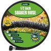 image:imageRAINPOINT 12 Soaker Hose 100ft for Garden Drip Irrigation Hose Water Seeper Soaker Hoses for Foundation Watering Save 80 Water for Vegetable Gardens Flower Beds Lawns Orchards BlackGreen