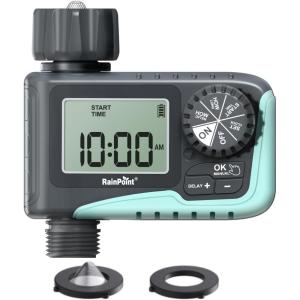 image:imageRAINPOINT Irrigation Timer for Garden Hose 1 Zone for Yard