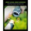 image:imageRAINPOINT FullMetal Garden Hose Nozzle Heavy Duty Water Hose Nozzle Sprayer With 10 Adjustable Patterns amp High FlowThumb Control For Flow Adjustment Ideal For Watering Washing CleaningBlue2PCSBlack