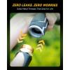 image:imageRAINPOINT FullMetal Garden Hose Nozzle Heavy Duty Water Hose Nozzle Sprayer With 10 Adjustable Patterns amp High FlowThumb Control For Flow Adjustment Ideal For Watering Washing CleaningBlue2PCSYellow