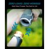 image:imageRAINPOINT FullMetal Garden Hose Nozzle Heavy Duty Water Hose Nozzle Sprayer With 10 Adjustable Patterns amp High FlowThumb Control For Flow Adjustment Ideal For Watering Washing CleaningBlue2PCSBlue