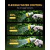 image:imageRAINPOINT FullMetal Garden Hose Nozzle Heavy Duty Water Hose Nozzle Sprayer With 10 Adjustable Patterns amp High FlowThumb Control For Flow Adjustment Ideal For Watering Washing CleaningBlue2PCSYellow