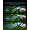 image:imageRAINPOINT FullMetal Garden Hose Nozzle Heavy Duty Water Hose Nozzle Sprayer With 10 Adjustable Patterns amp High FlowThumb Control For Flow Adjustment Ideal For Watering Washing CleaningBlue2PCSBlue