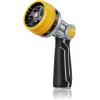 image:imageRAINPOINT FullMetal Garden Hose Nozzle Heavy Duty Water Hose Nozzle Sprayer With 10 Adjustable Patterns amp High FlowThumb Control For Flow Adjustment Ideal For Watering Washing CleaningBlue2PCSYellow