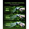 image:imageRAINPOINT FullMetal Garden Hose Nozzle Heavy Duty Water Hose Nozzle Sprayer With 10 Adjustable Patterns amp High FlowThumb Control For Flow Adjustment Ideal For Watering Washing CleaningBlue2PCSBlack