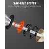 image:imageRAINPOINT Garden Hose Nozzle 9 Spray Patterns Hose Sprayer Nozzle Heavy Duty Metal Water Hose Nozzle Adjustable Hand Sprayer Watering Plants and Lawn Pet Showering OrangeOrange