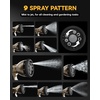 image:imageRAINPOINT Garden Hose Nozzle 9 Spray Patterns Hose Sprayer Nozzle Heavy Duty Metal Water Hose Nozzle Adjustable Hand Sprayer Watering Plants and Lawn Pet Showering OrangeGray