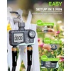 image:imageRAINPOINT Sprinkler Timer for Garden Hose  2 Pack Brass Intel Hose Timer Rain DelayManual WateringAutomatic Irrigation for Yard Lawn1