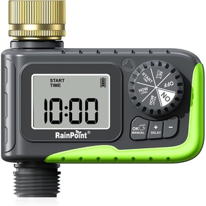 image:imageRAINPOINT Sprinkler Timer Brass Inlet Water Timer for Garden Hose Garden Hose Controller for Watering Irrigation with Manual WateringRain Delay for Outdoor Lawn amp Yard