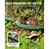 image:imageRAINPOINT 25FT Flat Soaker Hose Flexible amp HeavyDuty Drip Hose with Anodized Aluminum Fittings 80 WaterSaving Double Layer Gardening Irrigation Hose GreenGreen