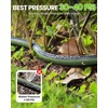 image:imageRAINPOINT 25FT Flat Soaker Hose Flexible amp HeavyDuty Drip Hose with Anodized Aluminum Fittings 80 WaterSaving Double Layer Gardening Irrigation Hose GreenGreen