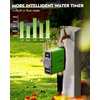 image:imageRAINPOINT WiFi Water Timer for Garden Hose 2027 New Version WiFi Sprinkler Controller Smart Hose Timer Valve Automatic Drip Irrigation SystemRain Delay for GardenLime Green