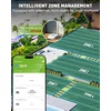 image:imageRAINPOINT 4 Zone WiFi Sprinkler Timer Without hub 2027 New Version for Garden Hose Outdoor Hose Water Timer with Brass Ports APP amp Voice Custom Irrigation ProgramsLime Green