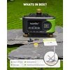 image:imageRAINPOINT 4 Zone WiFi Sprinkler Timer Without hub 2027 New Version for Garden Hose Outdoor Hose Water Timer with Brass Ports APP amp Voice Custom Irrigation ProgramsLime Green