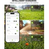 image:imageRAINPOINT 4 Zone WiFi Sprinkler Timer Without hub 2027 New Version for Garden Hose Outdoor Hose Water Timer with Brass Ports APP amp Voice Custom Irrigation ProgramsLime Green