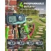 image:imageRAINPOINT 4Zone Sprinkler Timer 2027 New Version 4 Outlets Hose Water Timer Automatic Irrigation Controller with Rain Delay amp Manual Mode for Lawn amp Garden IrrigationSky Blue