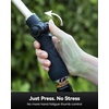 image:imageRAINPOINT Watering Wand 16 Inch Metal Garden Hose Wand with 9 Spray Patterns Long Hose Sprayer Nozzle For Hanging Baskets ShrubsLawn BlueBlack
