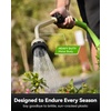image:imageRAINPOINT Watering Wand 16 Inch Metal Garden Hose Wand with 9 Spray Patterns Long Hose Sprayer Nozzle For Hanging Baskets ShrubsLawn BlueBlack