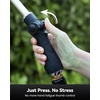 image:imageRAINPOINT Watering Wand 16 Inch Metal Garden Hose Wand with 9 Spray Patterns Long Hose Sprayer Nozzle For Hanging Baskets ShrubsLawn BlueOrange