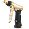 image:imageRAINPOINT Garden Hose Nozzle Heavy Duty Metal Spray Nozzle High Pressure Water Nozzle with Adjustable Spray Patterns for Watering Plants Car Washing and Pet ShoweringBlack