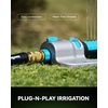 image:imageRainPoint Garden Hose Quick Connectors Heavy Duty Solid Brass 34 Inch GHT Universal LeakProof Fittings for Easy Water Hose Connection 6 Sets4