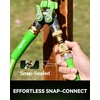 image:imageRainPoint Garden Hose Quick Connectors Heavy Duty Solid Brass 34 Inch GHT Universal LeakProof Fittings for Easy Water Hose Connection 6 Sets6